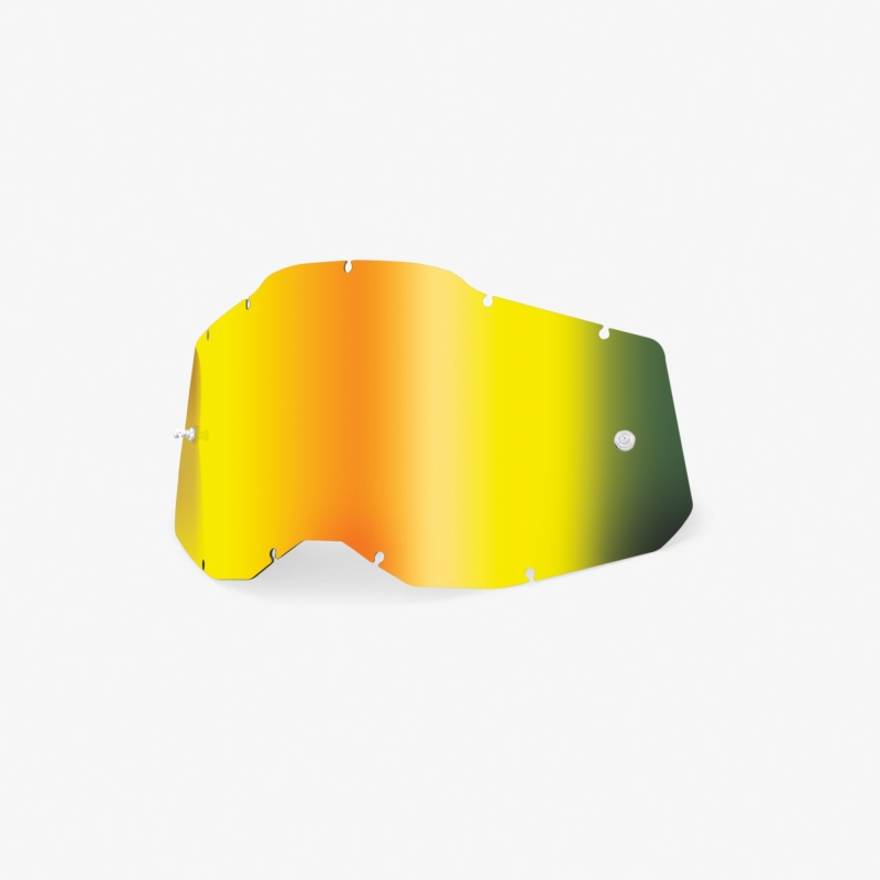 100 PROCENT AC2/ST2 YOUTH REPLACEMENT LENS - MIRROR GOLD, SZYBA/SZYBKA DO GOGLI POJEDYŃCZA ACCURI 2/STRATA 2 YOUTH DZIECIĘCE KOLOR ZŁOTE LUSTRO