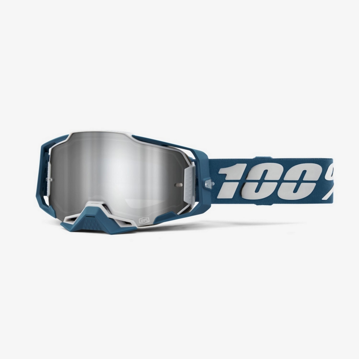 100 PROCENT GOGLE ARMEGA ALBAR - FLASH SILVER LENS - SZYBKA SREBRNE LUSTRO NIEBIESKI/SREBRNY