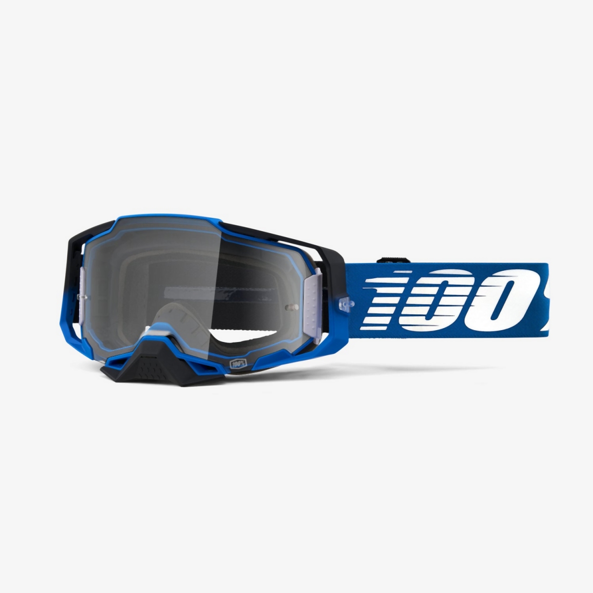 100 PROCENT GOGLE ARMEGA ROCKCHUCK - CLEAR LENS - SZYBKA PRZEŹROCZYSTA NIEBIESKI/CZARNY/BIAŁY