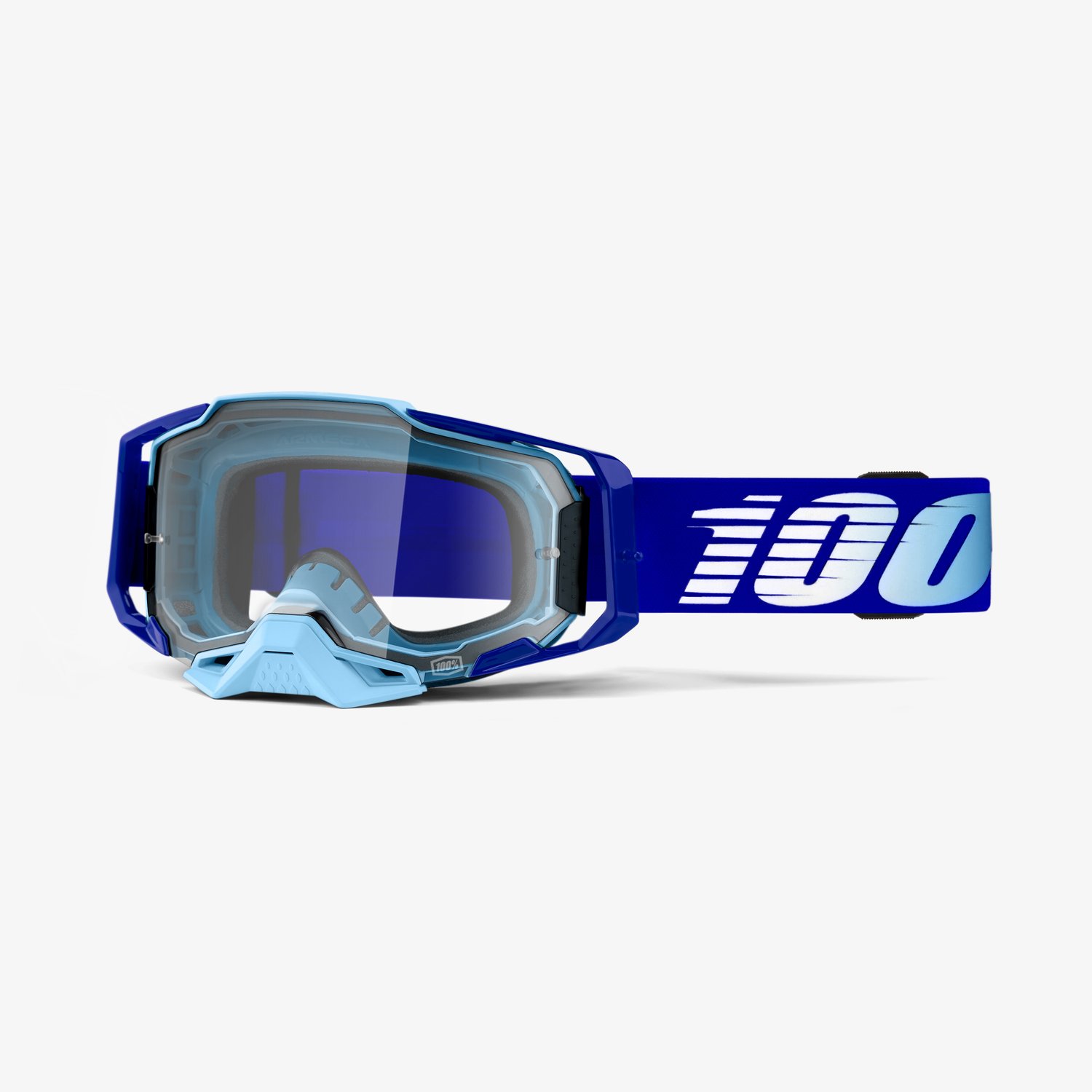 100 PROCENT GOGLE ARMEGA ROYAL - CLEAR LENS - SZYBKA PRZEŹROCZYSTA NIEBIESKI